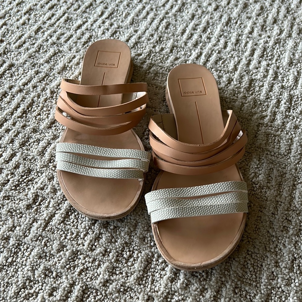 EUC Dolce Vita two toned sandals